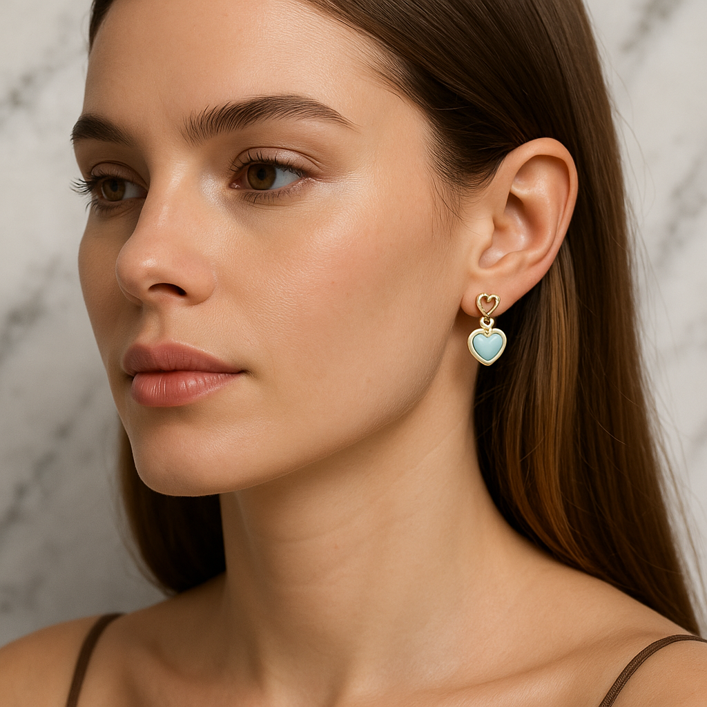 Vermeil Heart Earrings