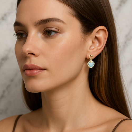 Amour Heart Studs