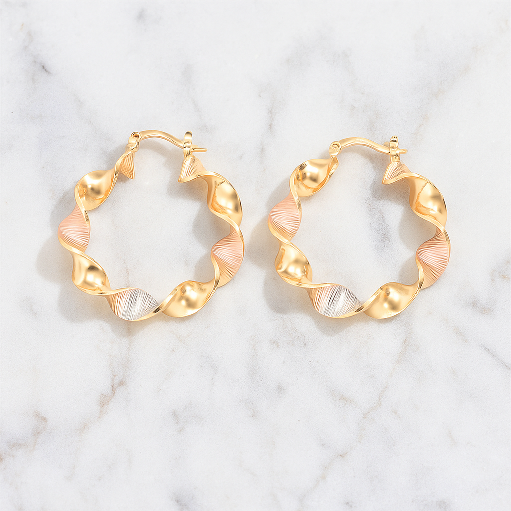Twisted Hoop Earrings