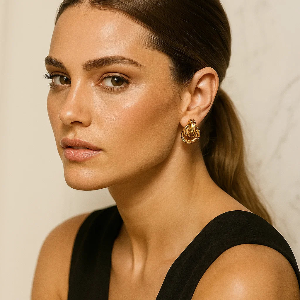 Knotted Stud Earrings