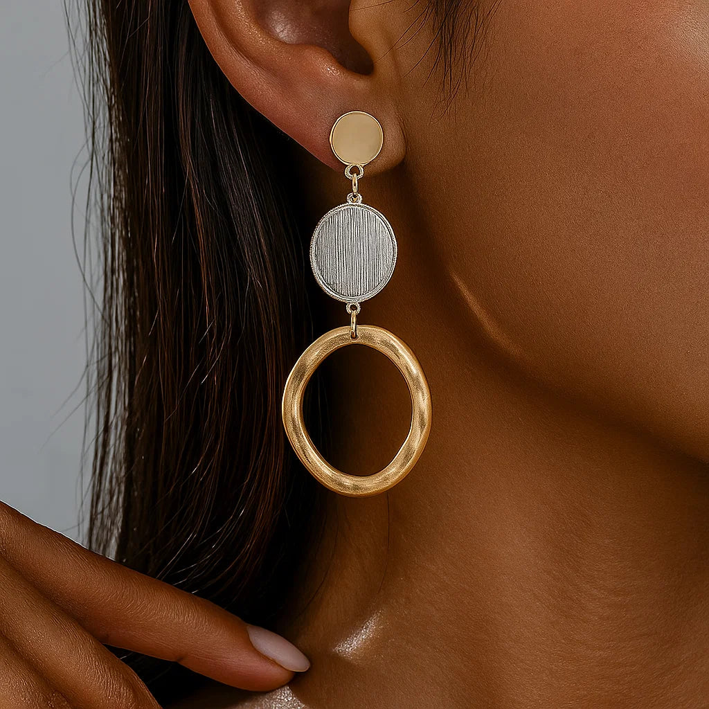 Hollow Circle Earrings