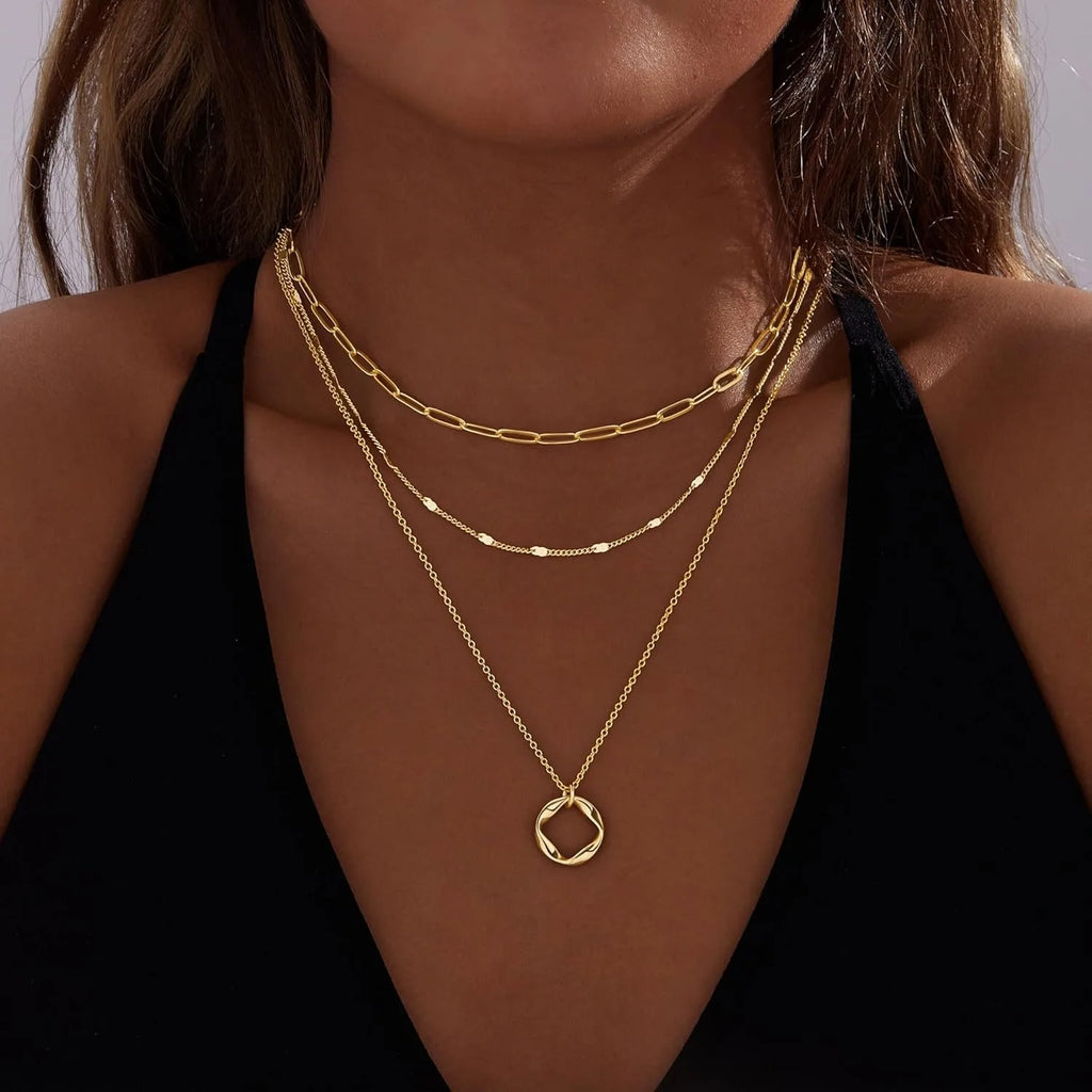 Stacked Gold Necklaces