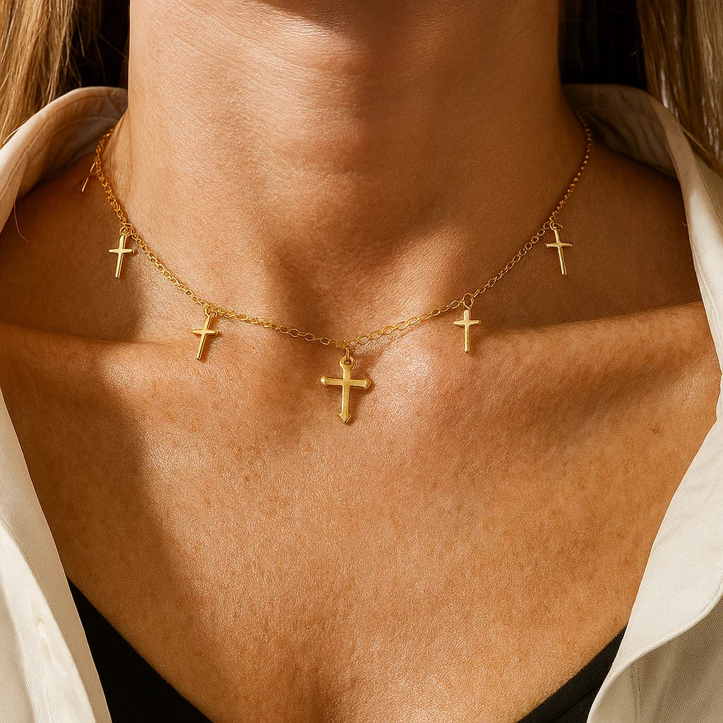 Golden Cross Necklaces