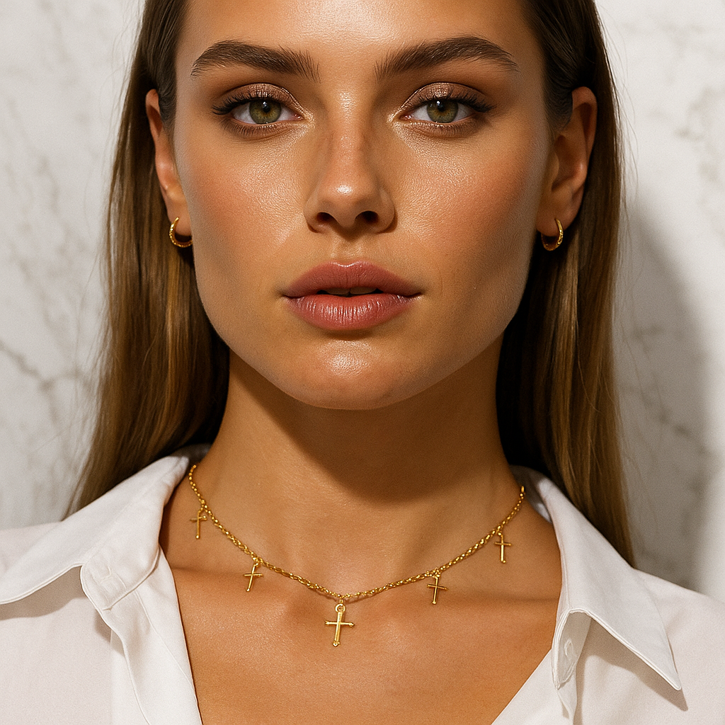 Golden Cross Necklaces