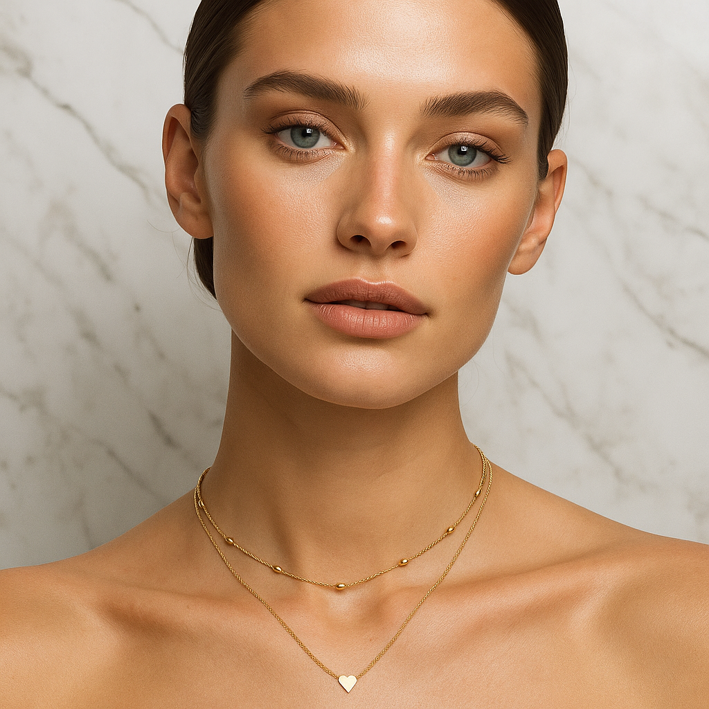 Heart & Drop Necklace