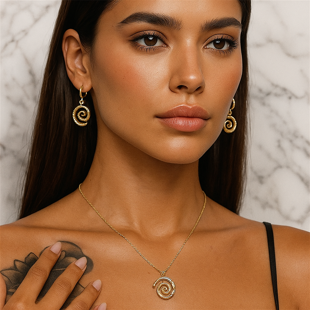 Golden Spiral Necklace