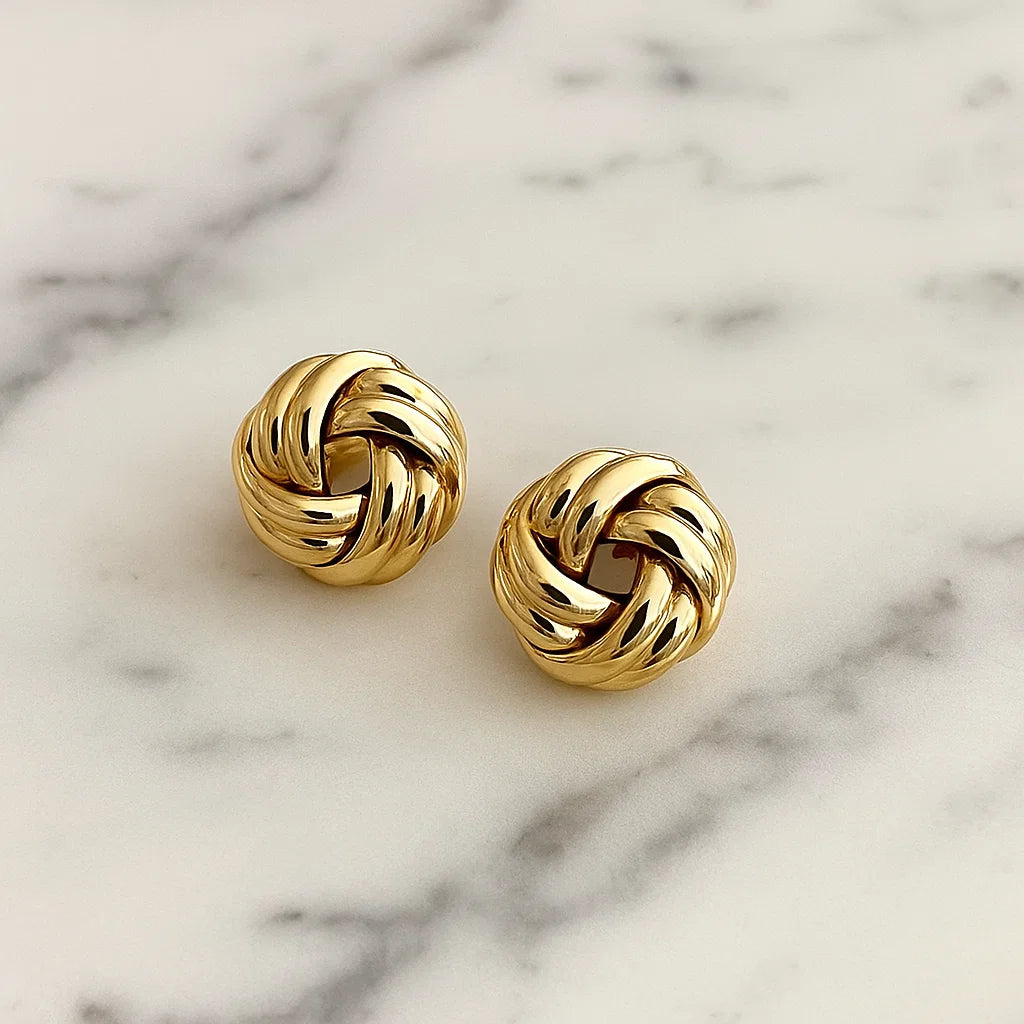 Knotted Stud Earrings