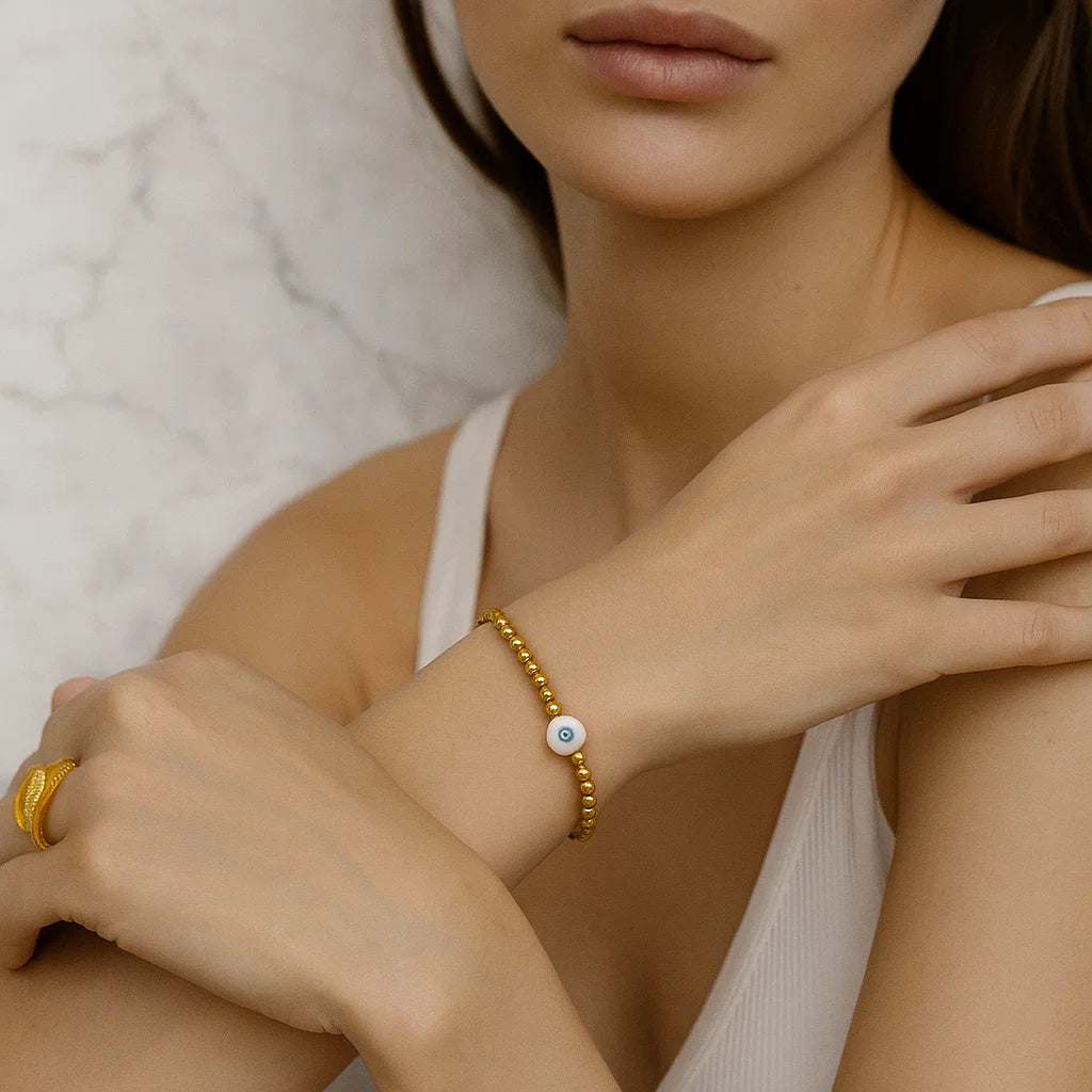 Gold Eye Bracelet