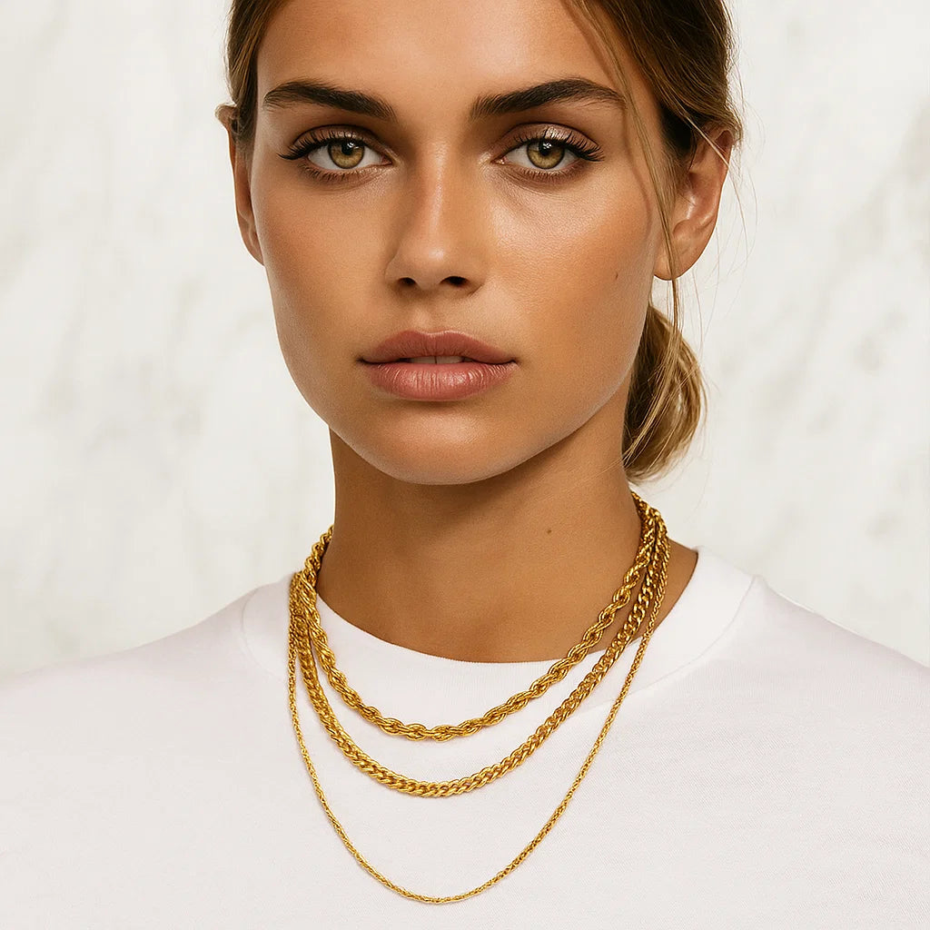 Gold Stack Necklaces