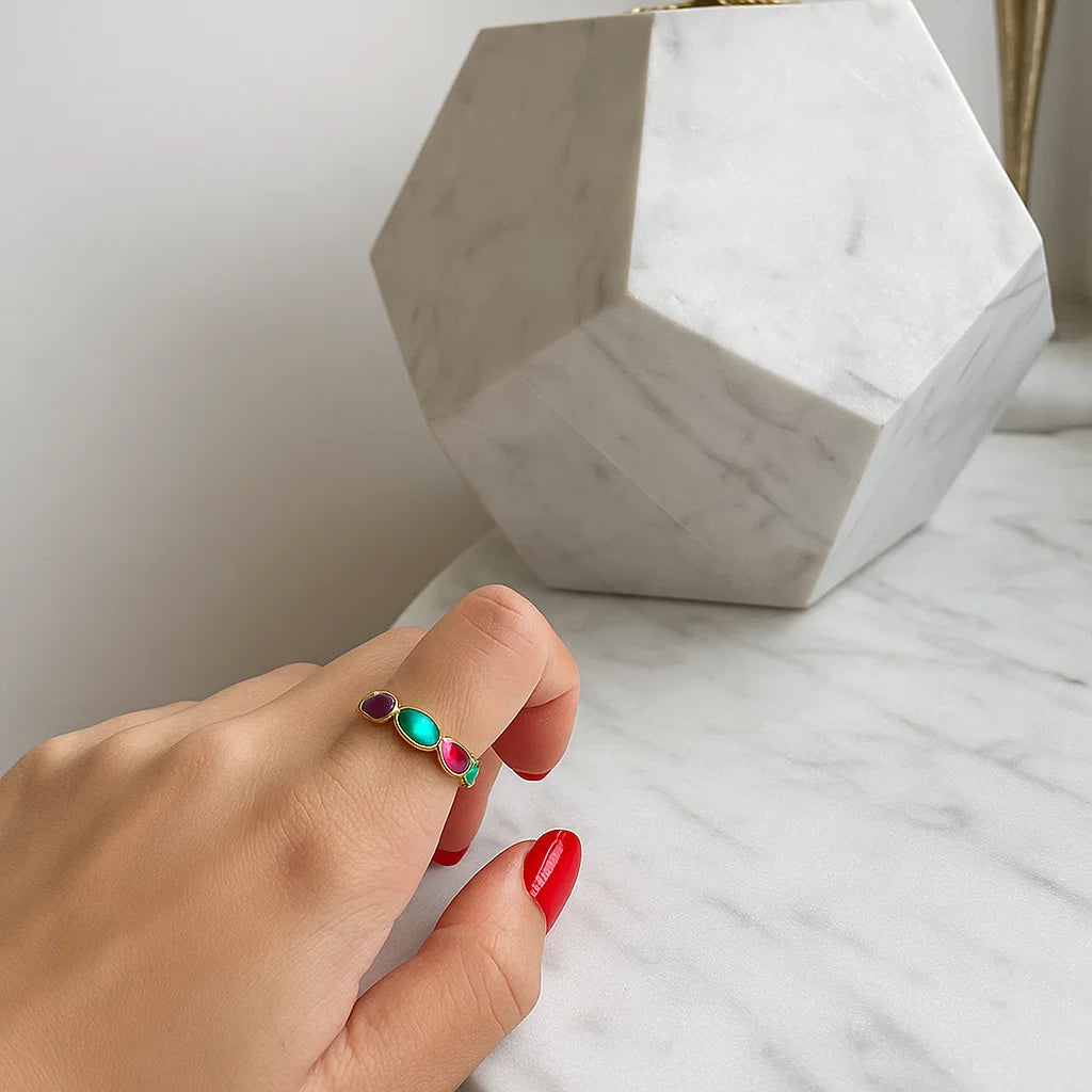 Multi-Colour Gel Ring