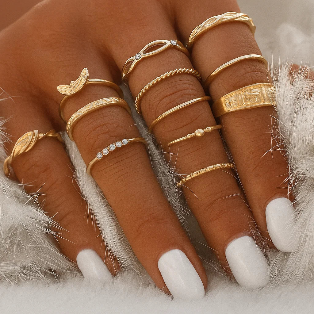 Classic Gold Ring Set