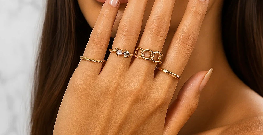 Twisted Fate Ring Set